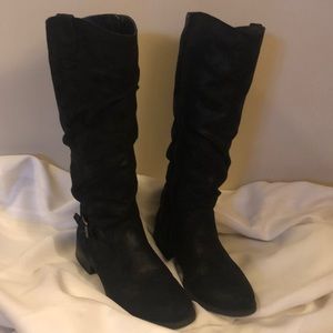 Black Boots With Buckle, Size 10